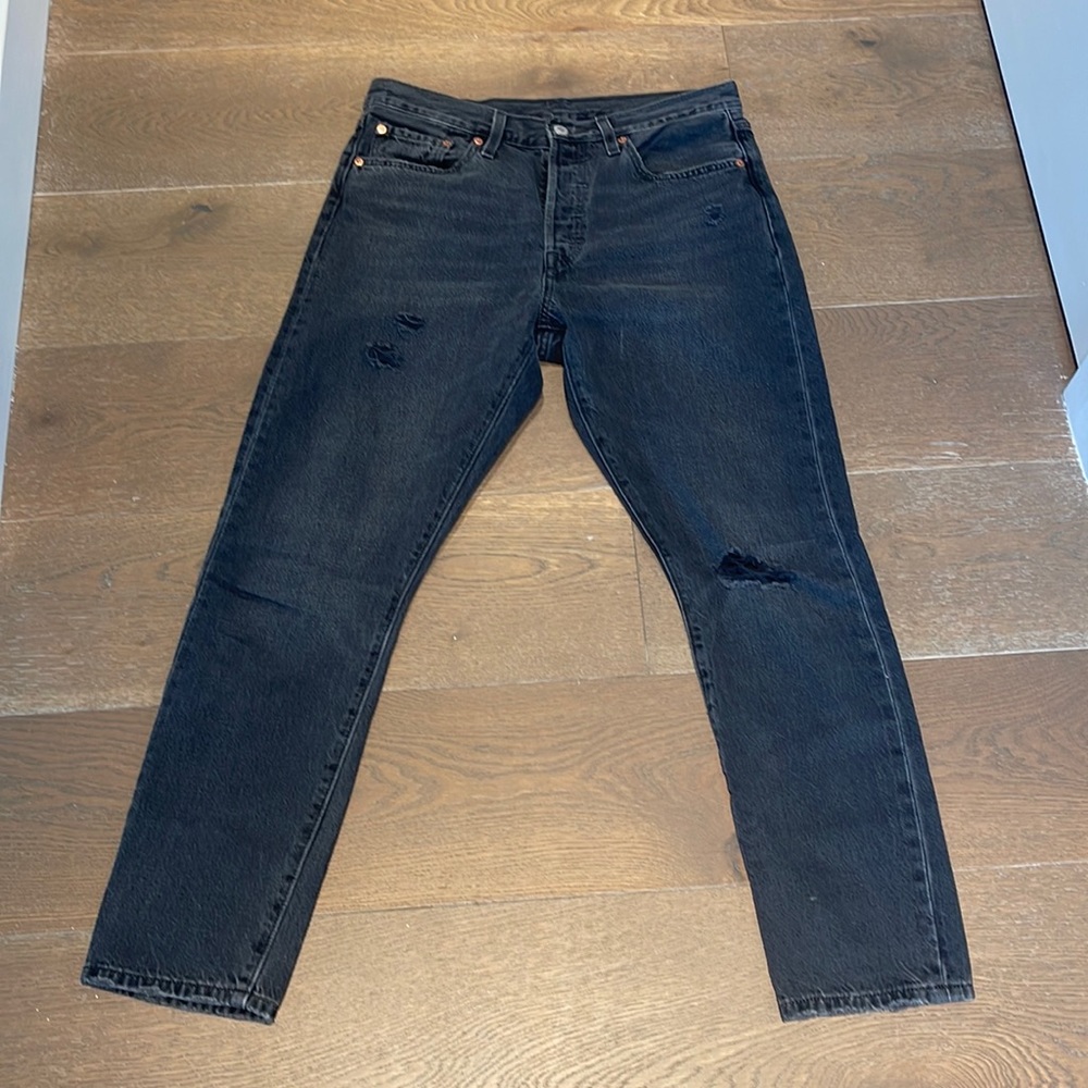 Levi’s 501 Skinny Faded Black Jeans